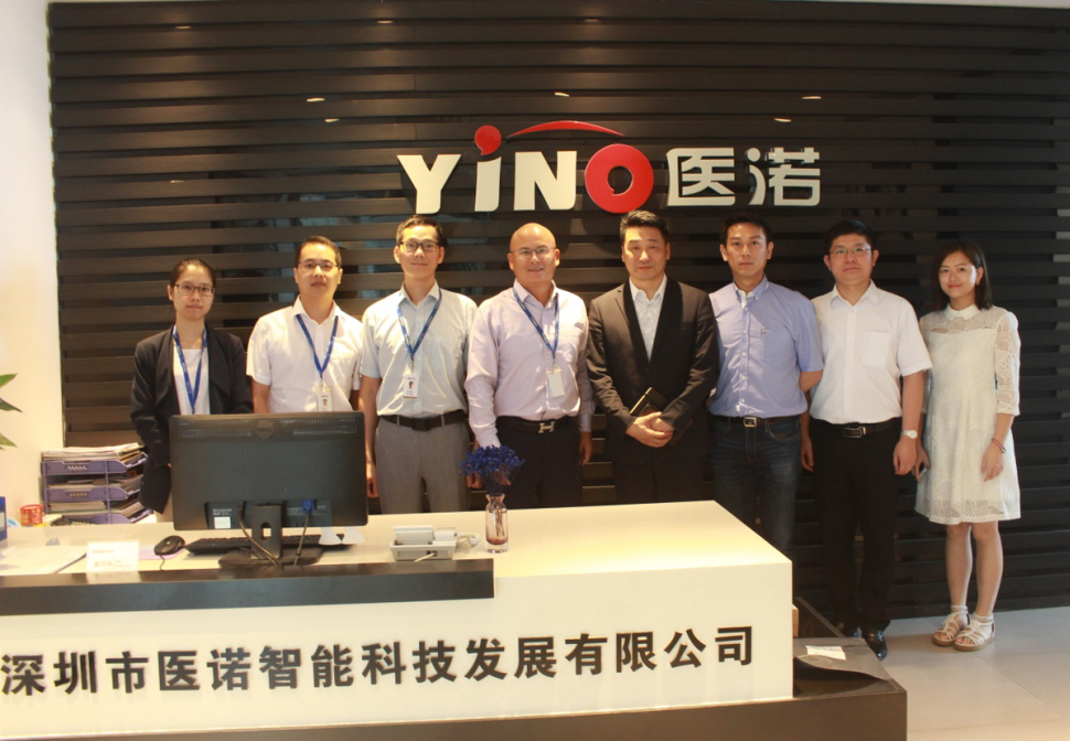 康美康健云总裁一行回访hjc888黄金城总部，双方携手推动肿瘤全程治理效劳相助事宜